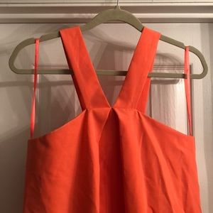 Orange cocktail dress